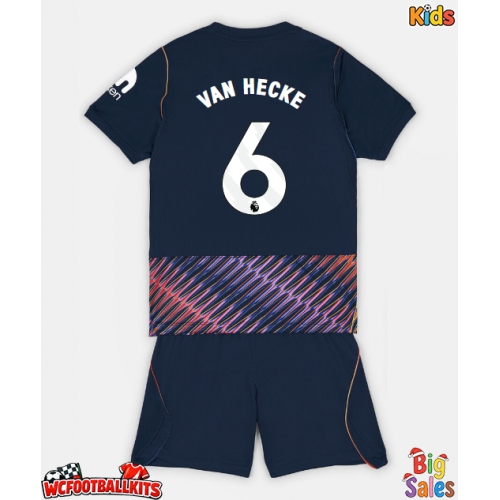 Tottenham Hotspur Jan Paul van Hecke #6 Replica Away Stadium Kit for Kids 2026-27 Short Sleeve (+ pants)